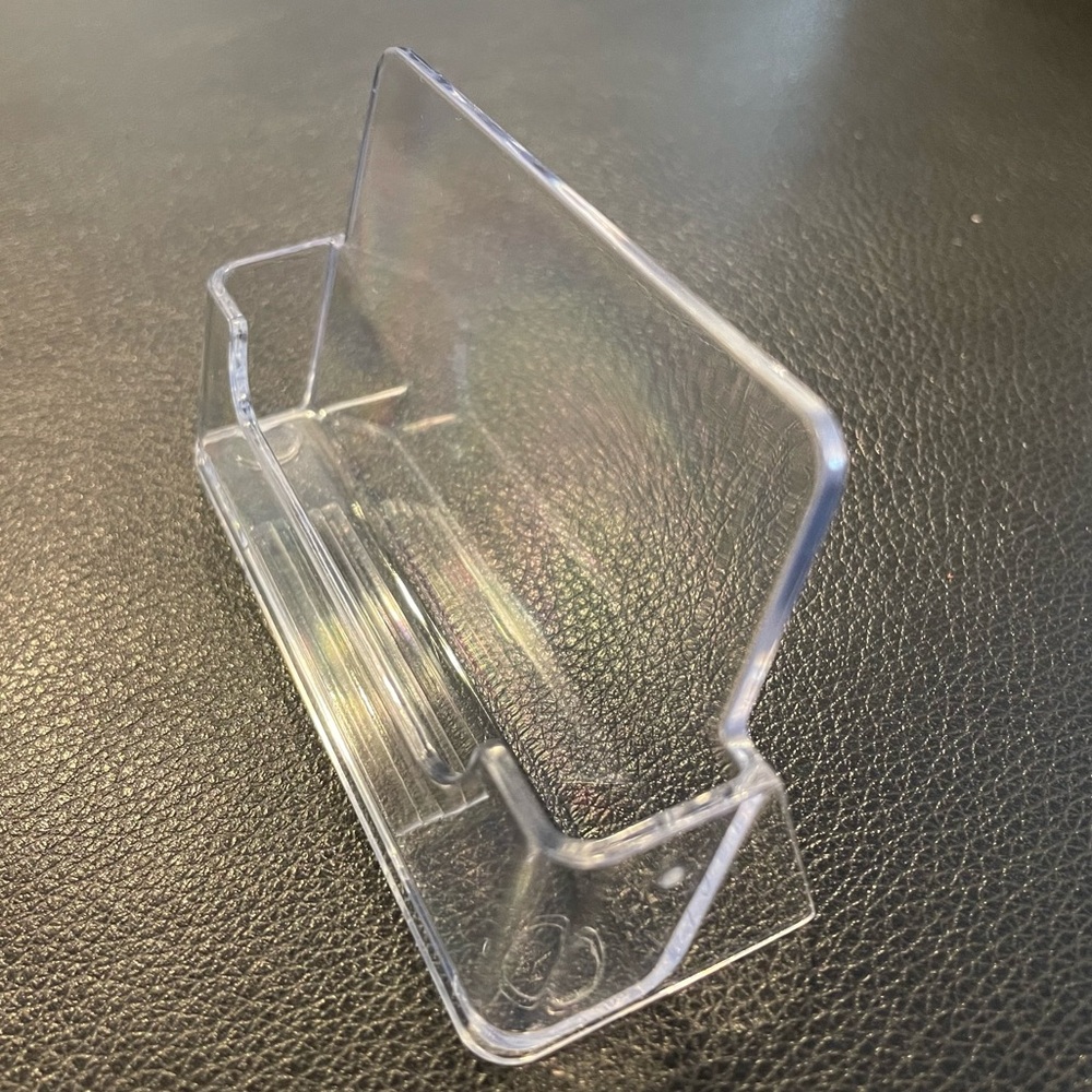 41 Pieces Clear Plastic Business Cards Display Holder. New.